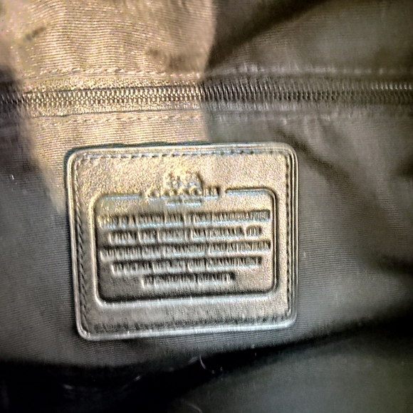 Sold!!COACH Edie 32221 Black Leather Satchel - Picture 9 of 10